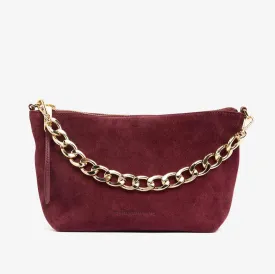 Agnes Bag Burgundy Suede