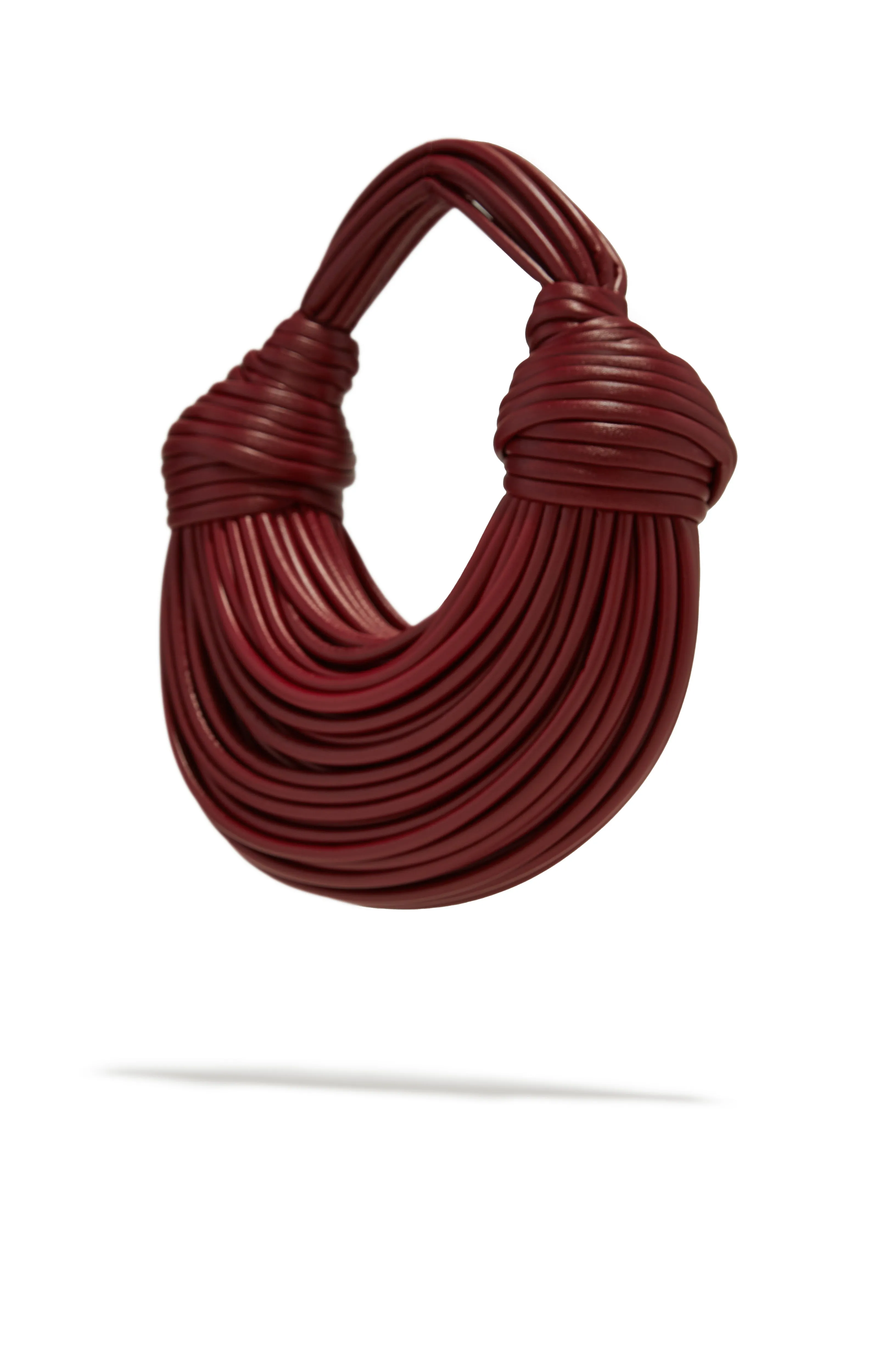 Azelie Double Knot Spaghetti Handbag - Cherry