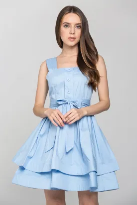 Baby Blue Tiered Mini Dress