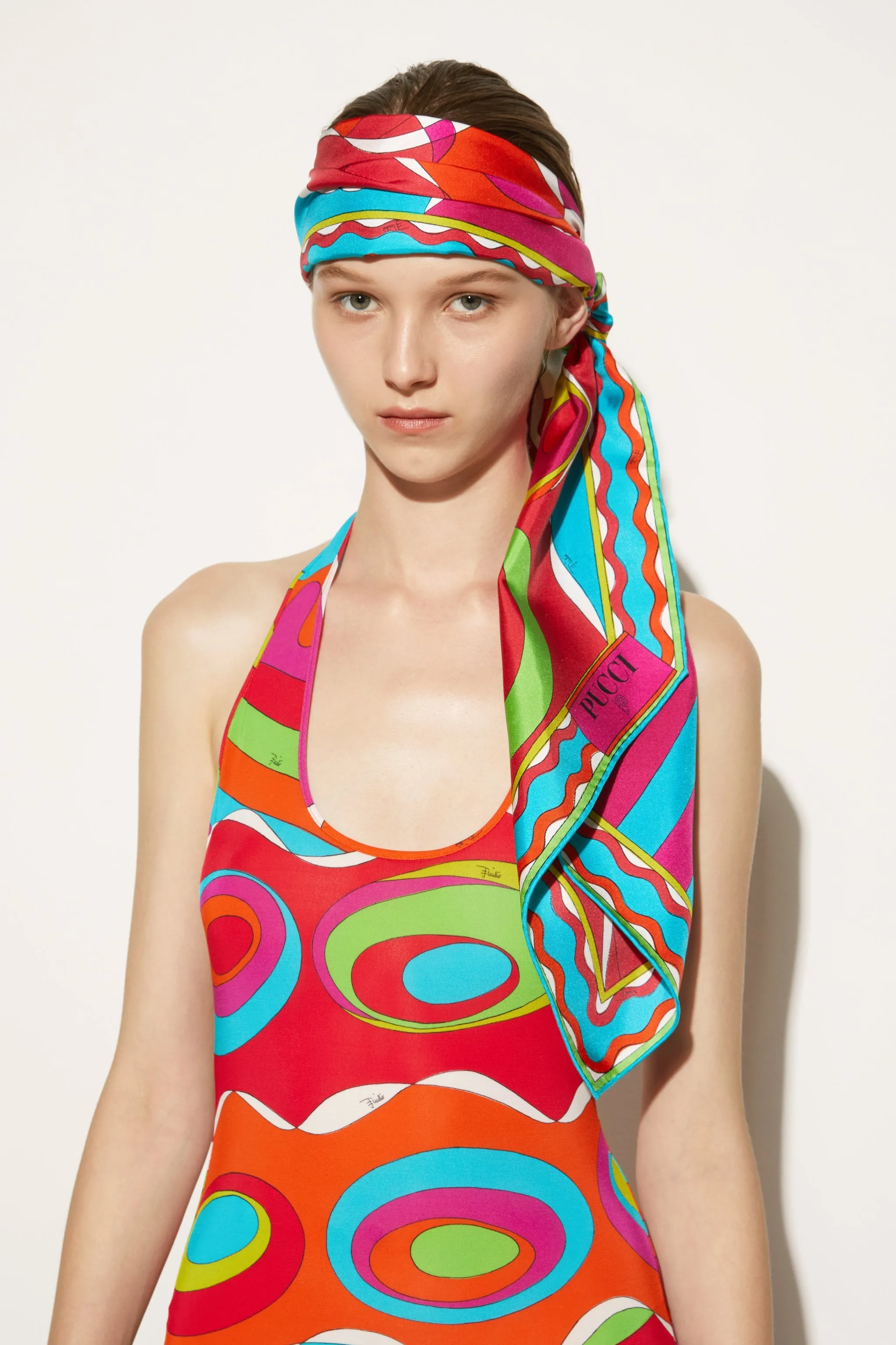 Bersaglio-Print Silk-Twill Scarf