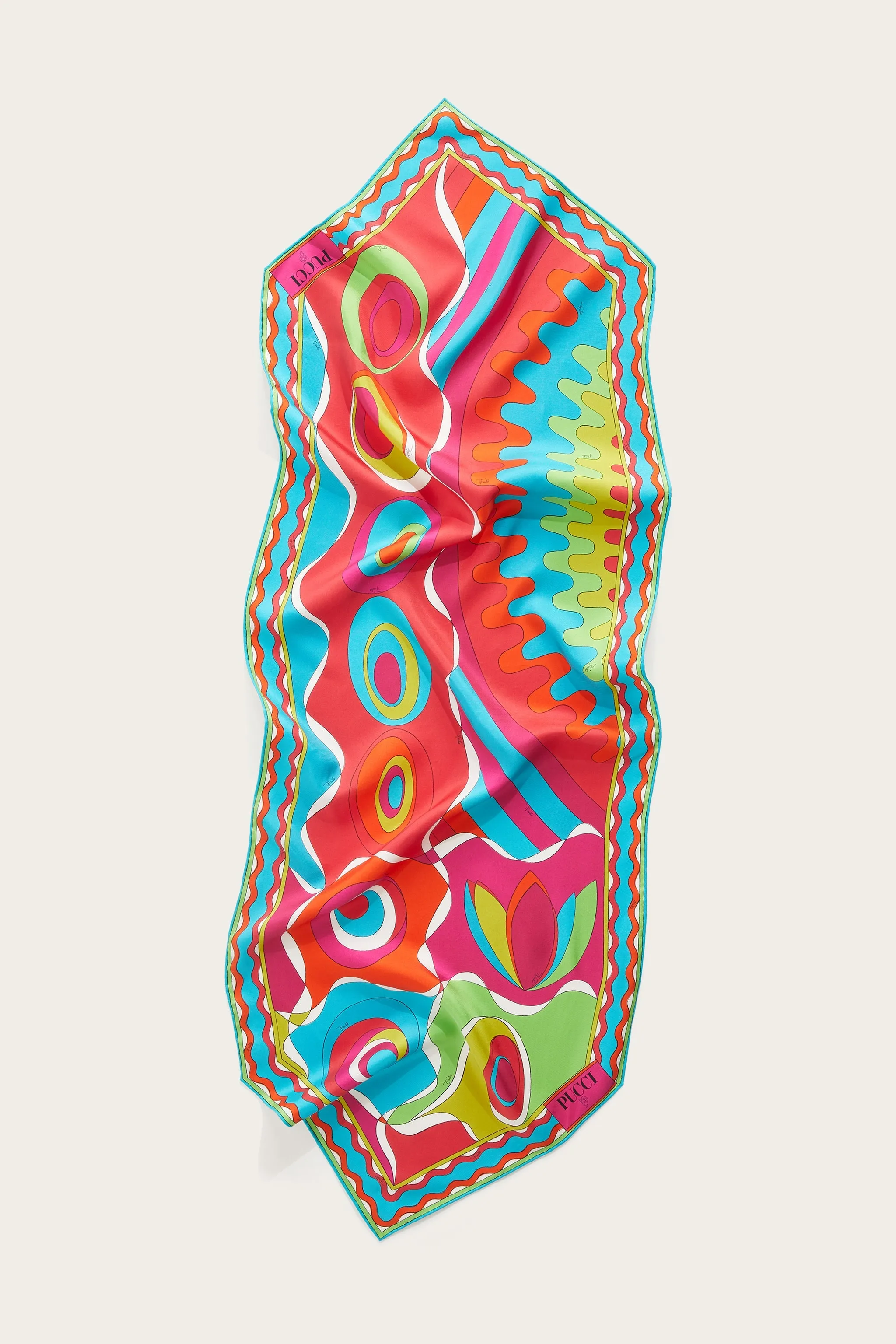 Bersaglio-Print Silk-Twill Scarf