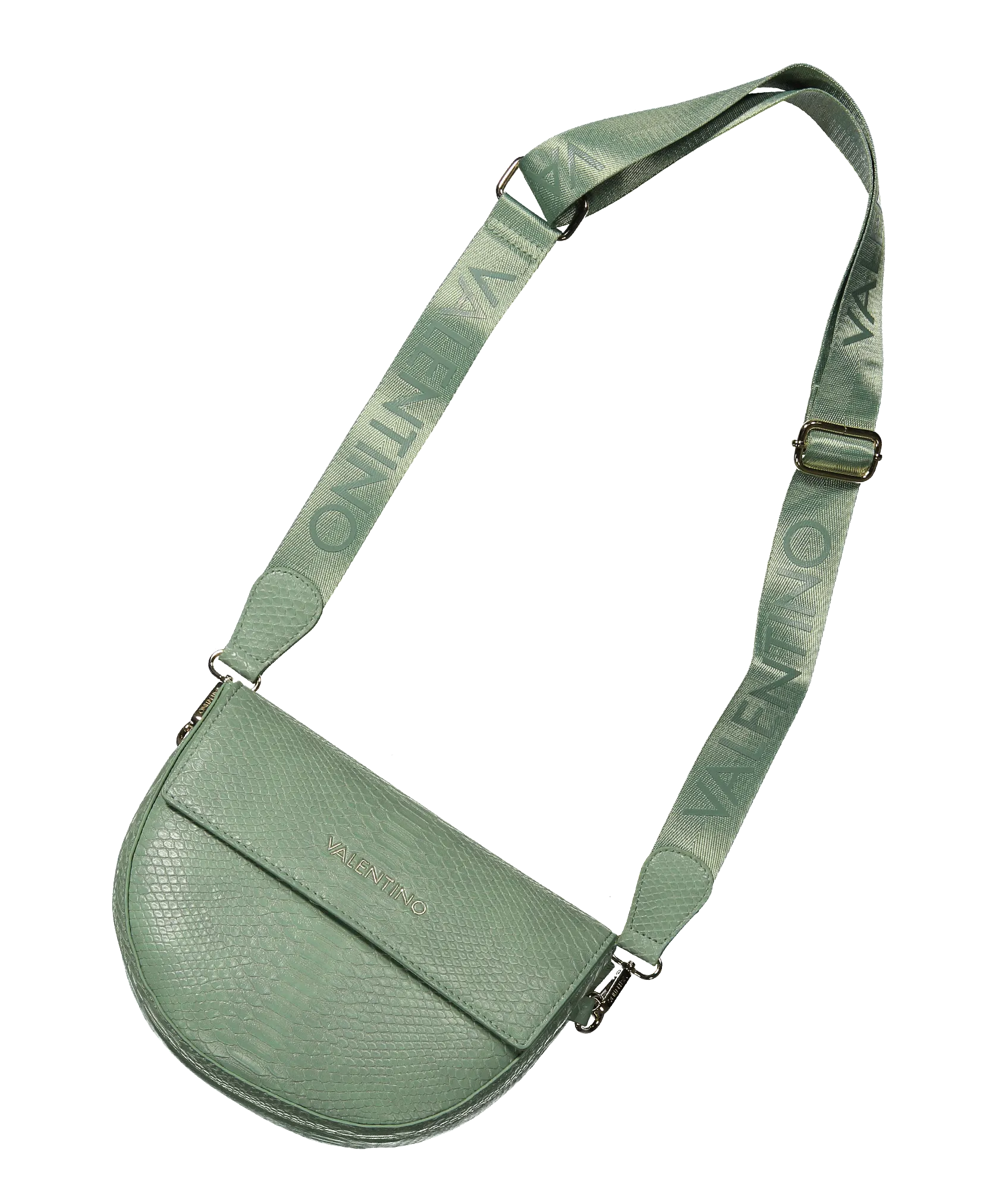 Bigs Croc Effect Crossbody Bag - Green