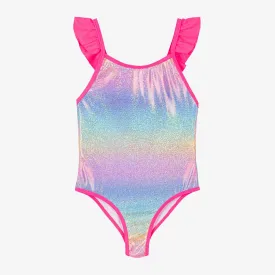 Billieblush Girls Pink Iridescent Swimsuit