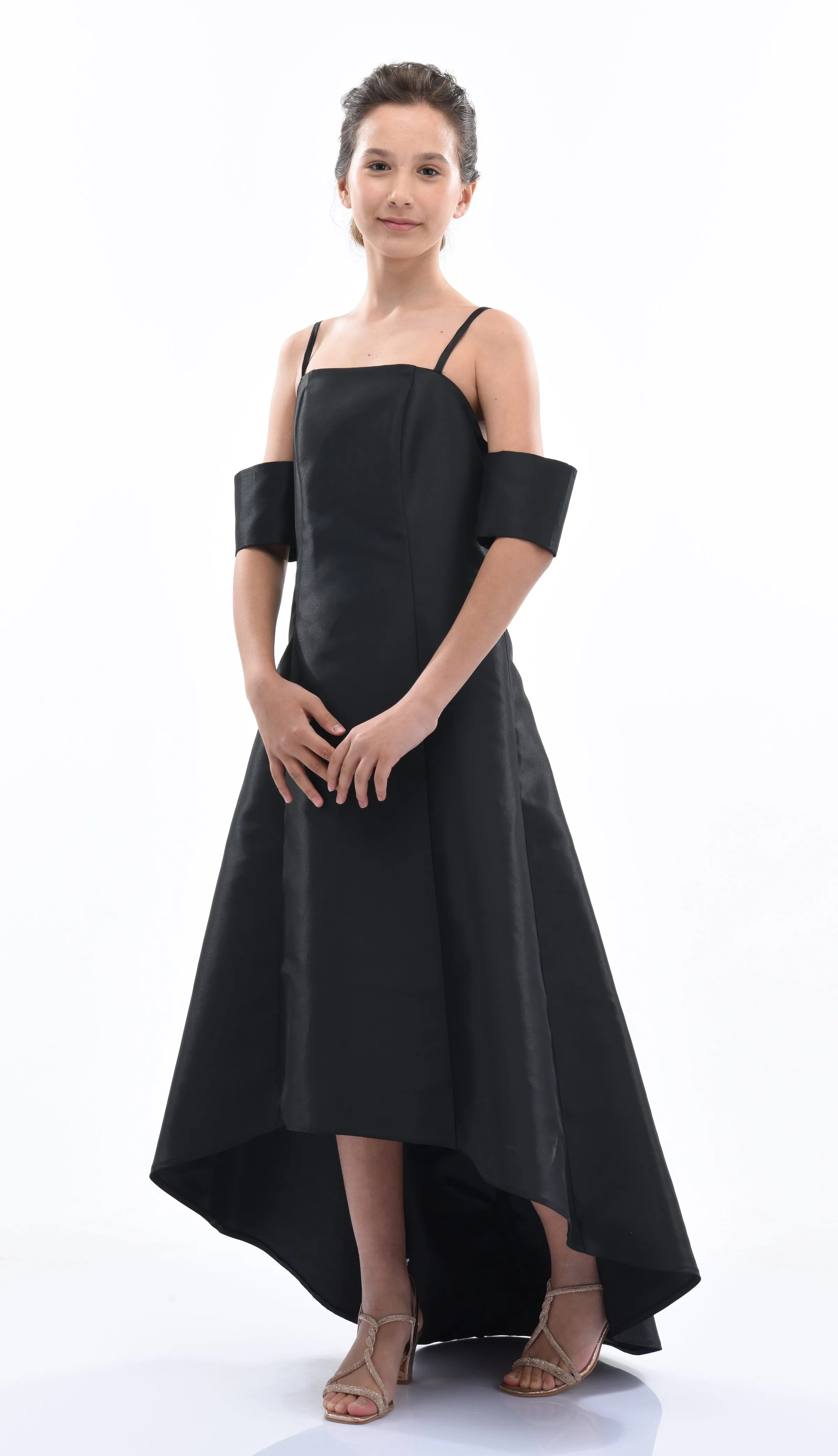 Black Bexley Hi-low Gown