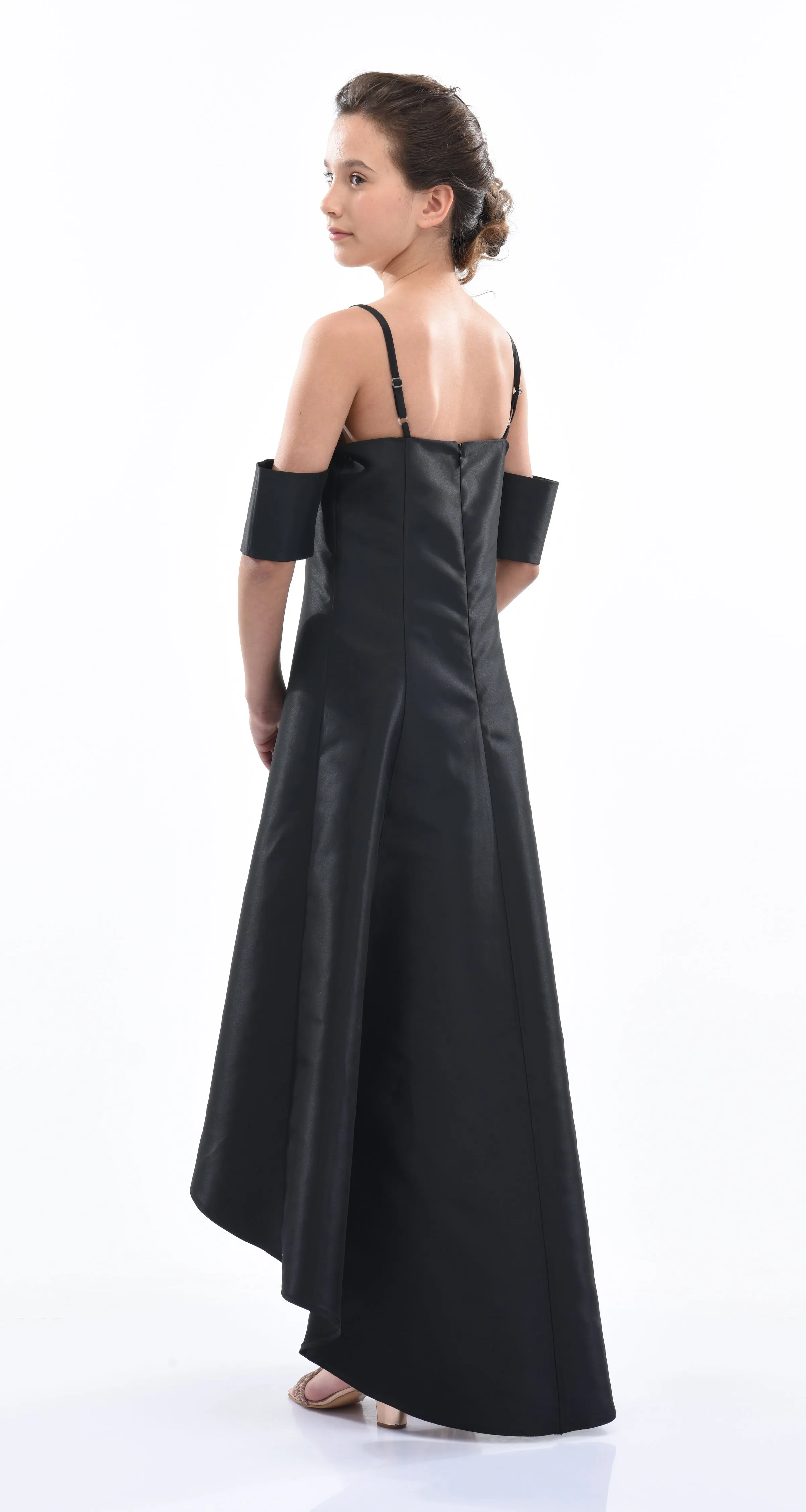 Black Bexley Hi-low Gown