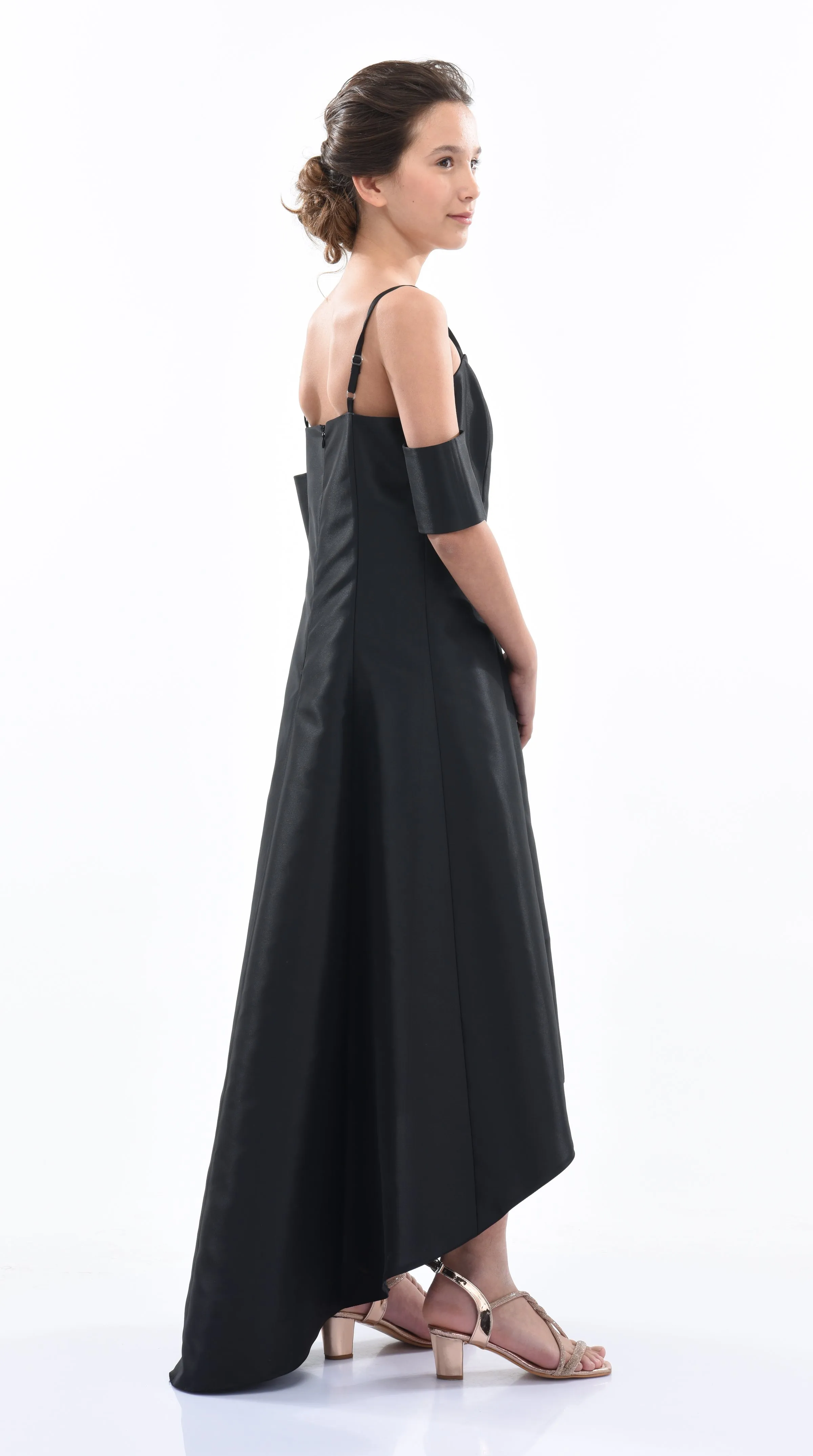 Black Bexley Hi-low Gown