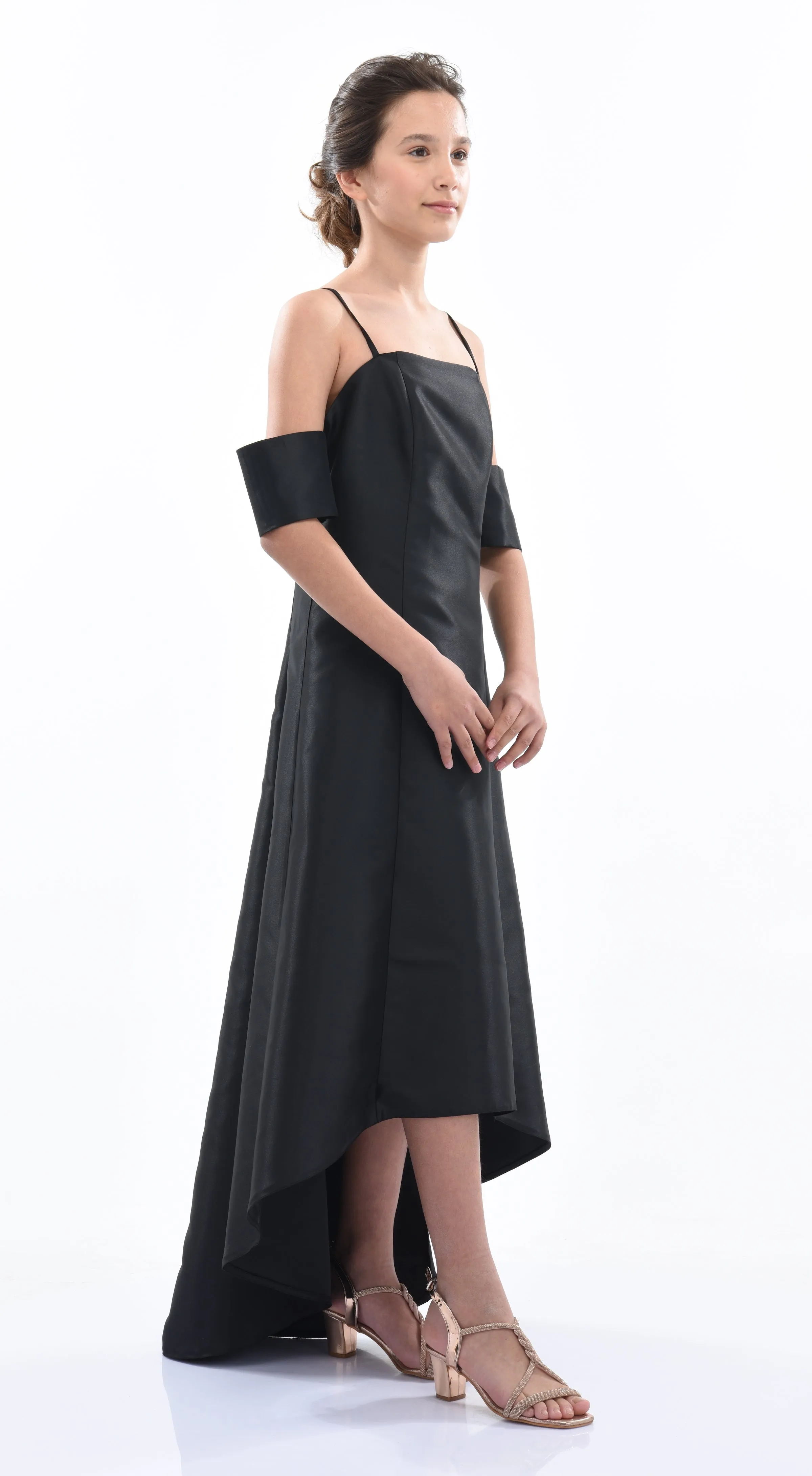 Black Bexley Hi-low Gown