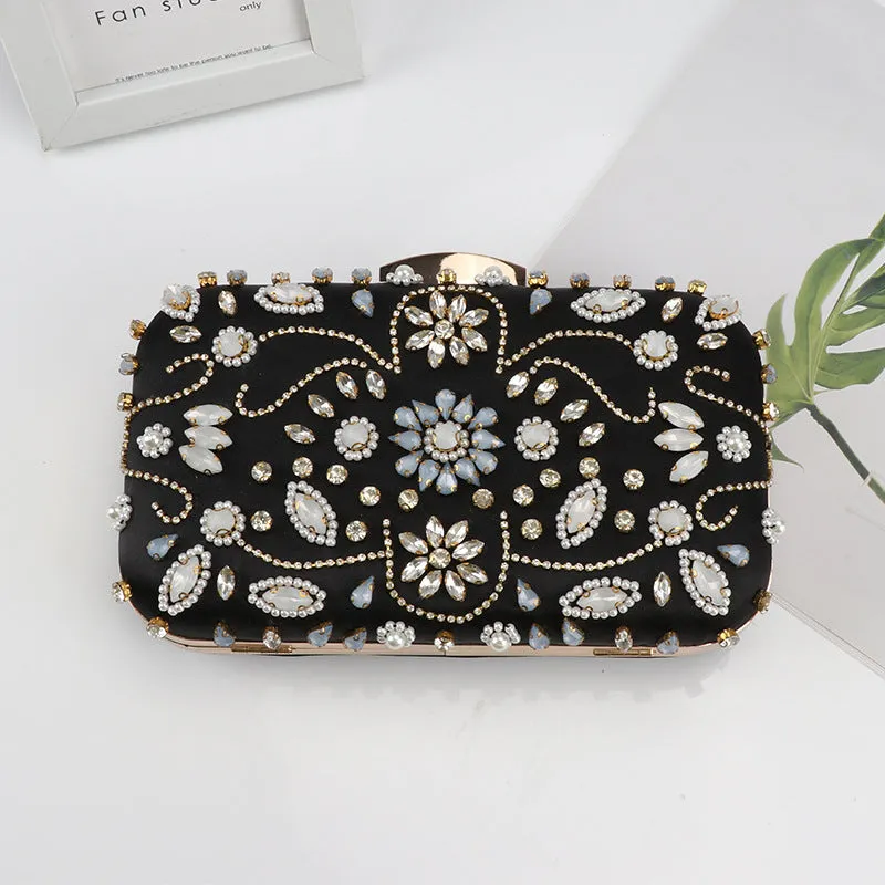 Braelyn Bead Embroidered Clutch Bag