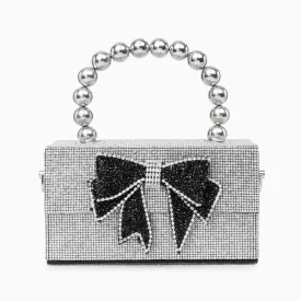 Celia Pearl Chain Bow Crossbody Bag