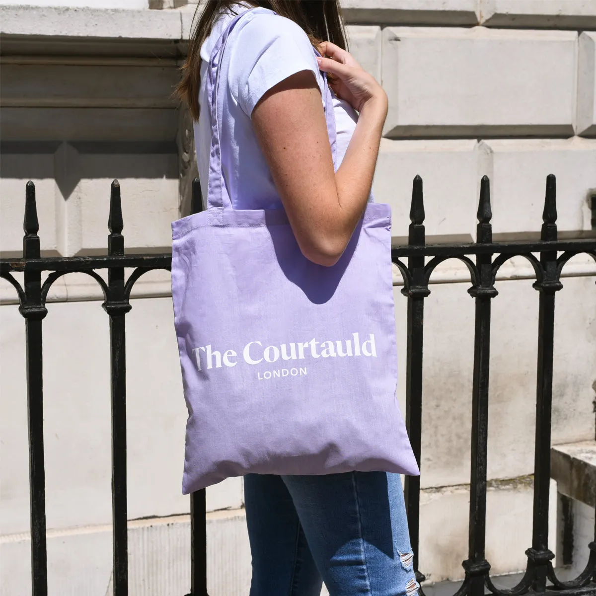 Courtauld Tote Bag Lilac White