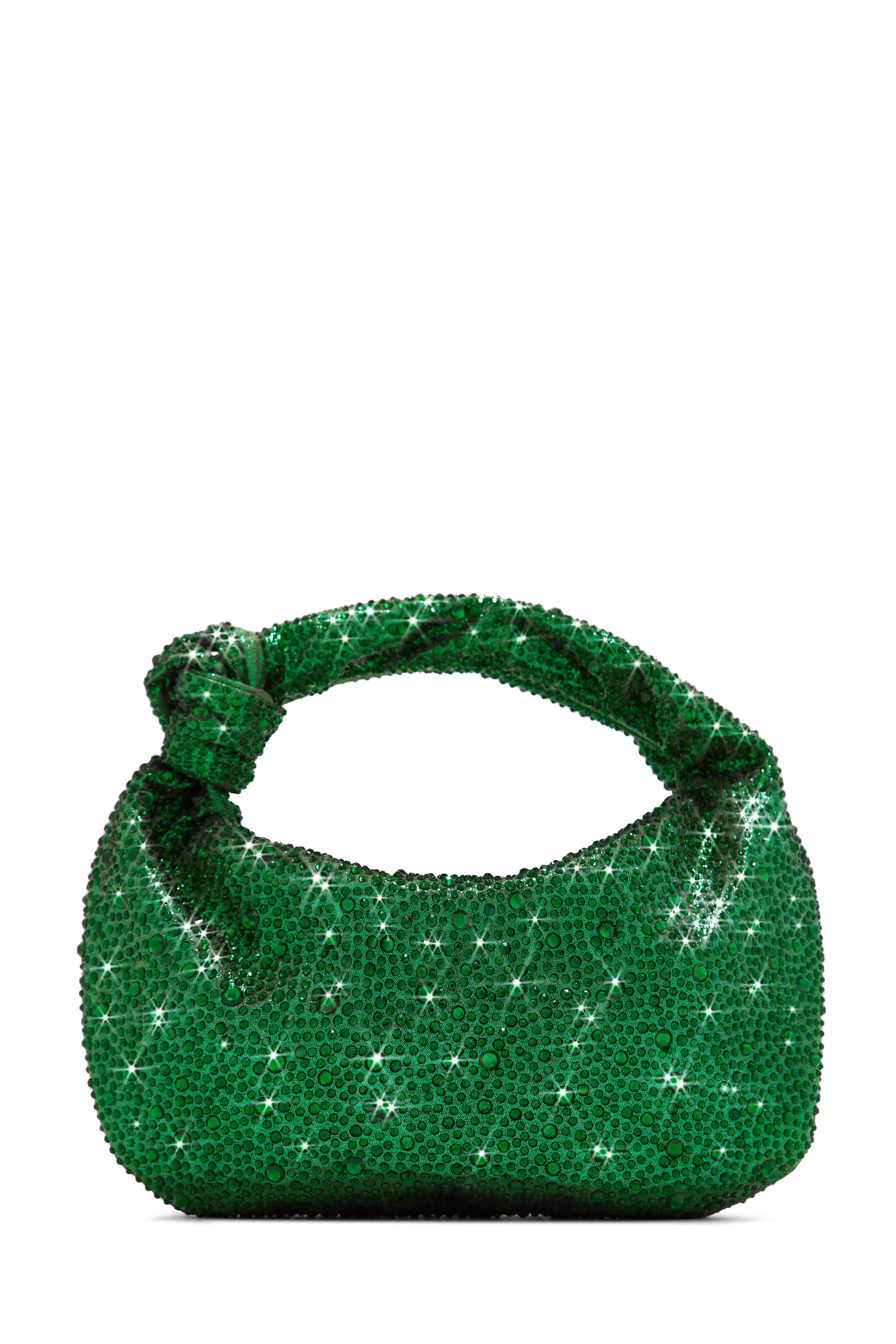 Day & Night Embellished Knot Handbag - Green