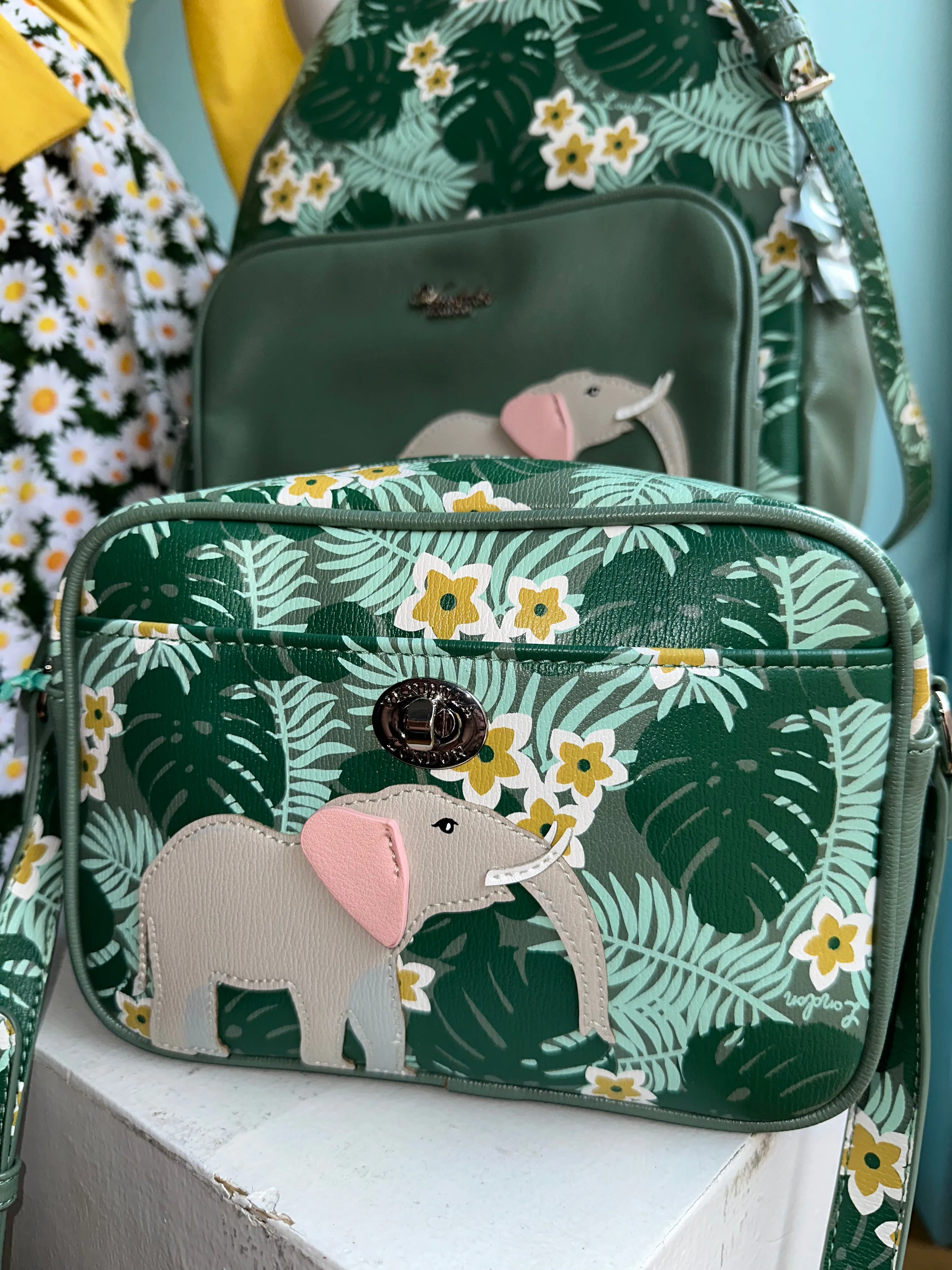 Elephant Motif Camera Bag by Vendula London