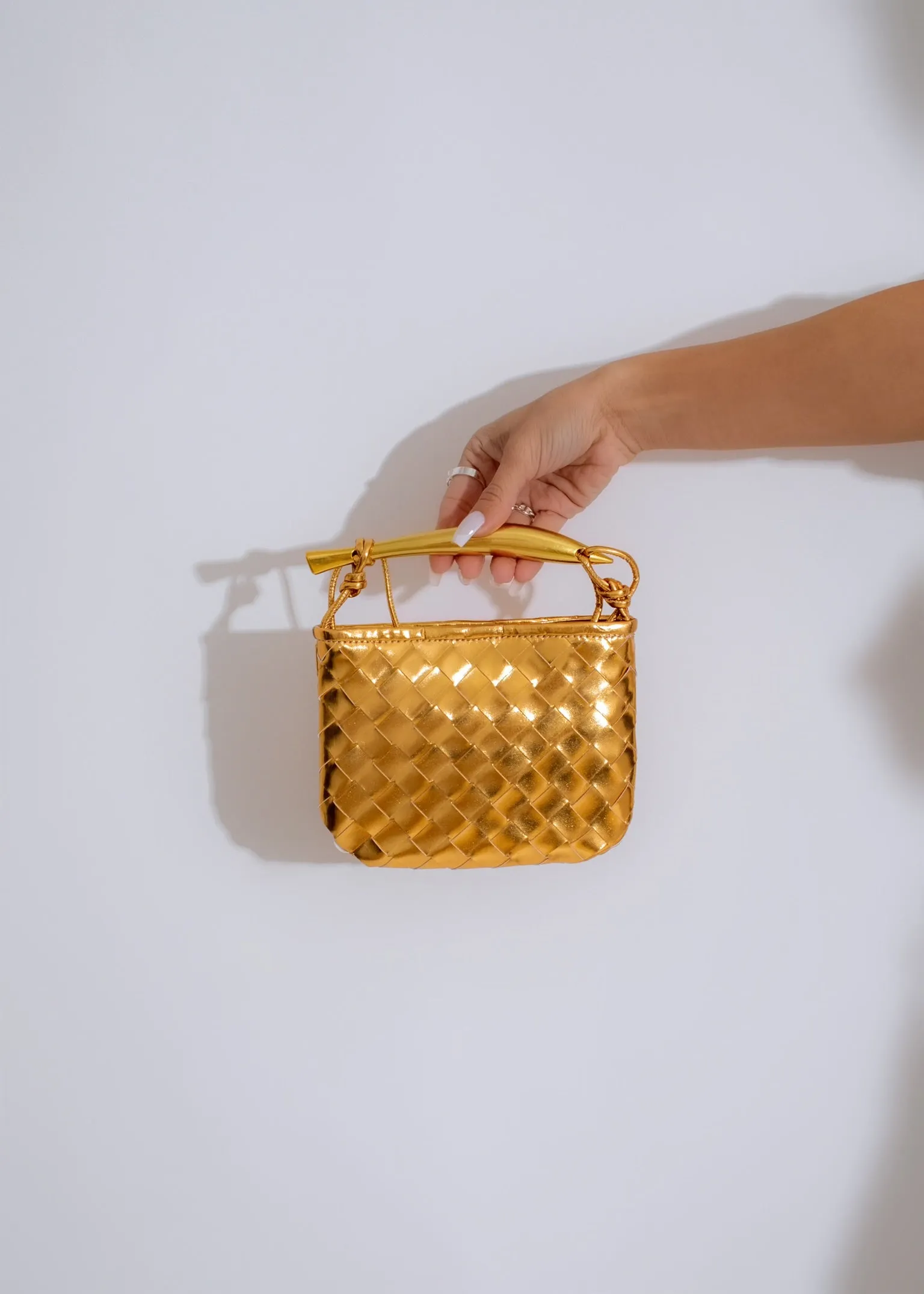 Fancy & Flashy Handbag Gold