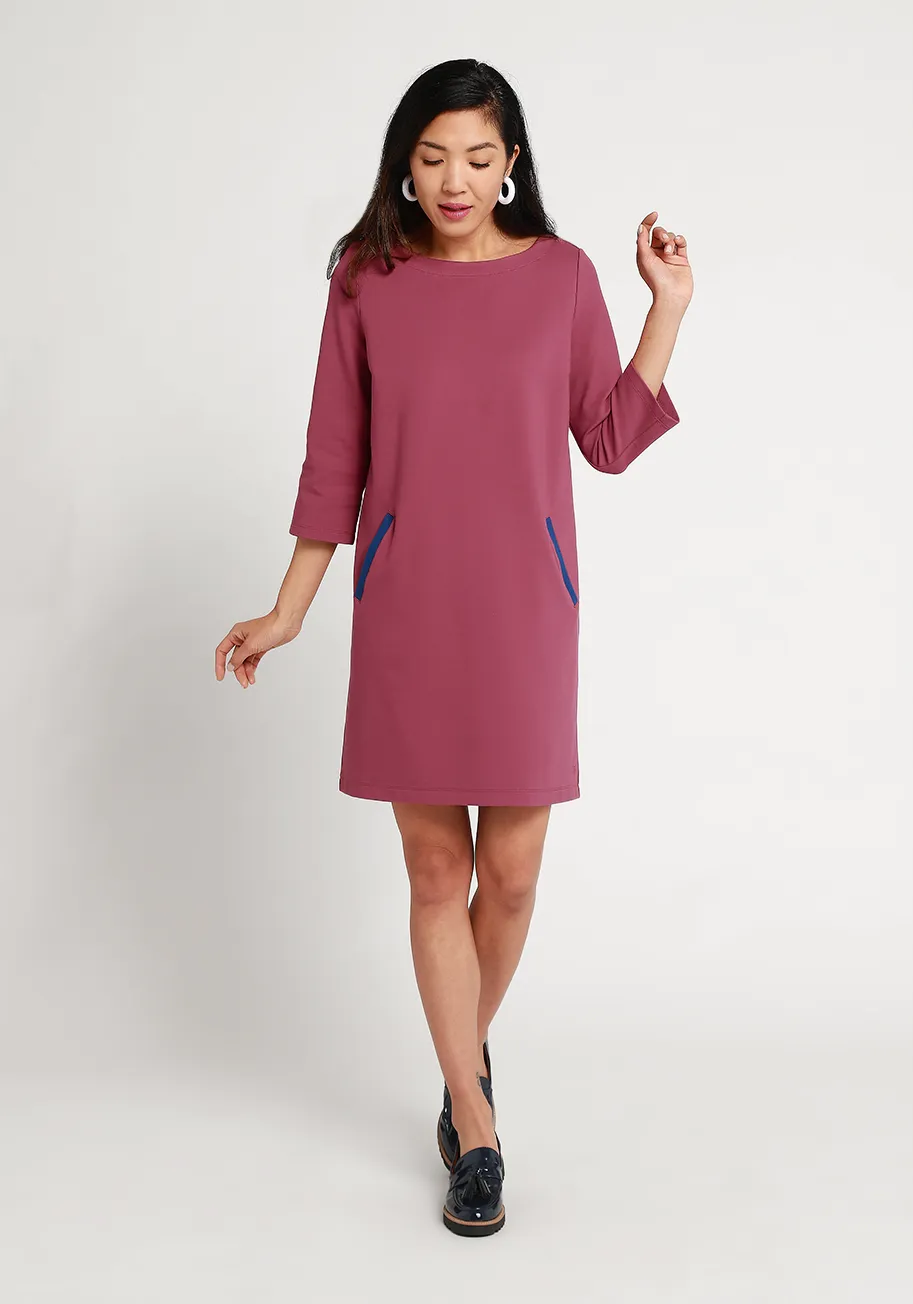 Half-Day Shift Dress (Mauve)