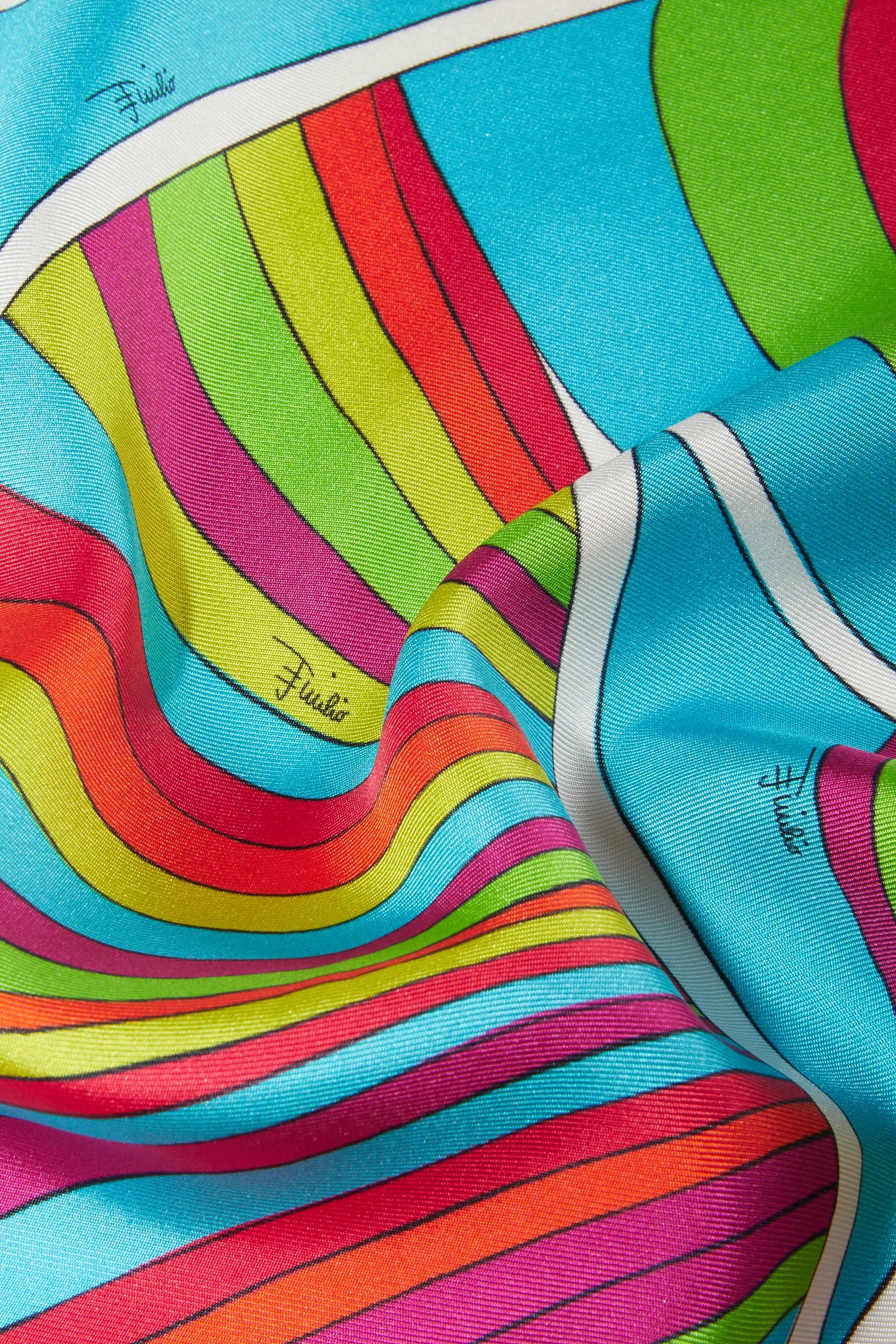 Iride-Print Silk-Twill Scarf