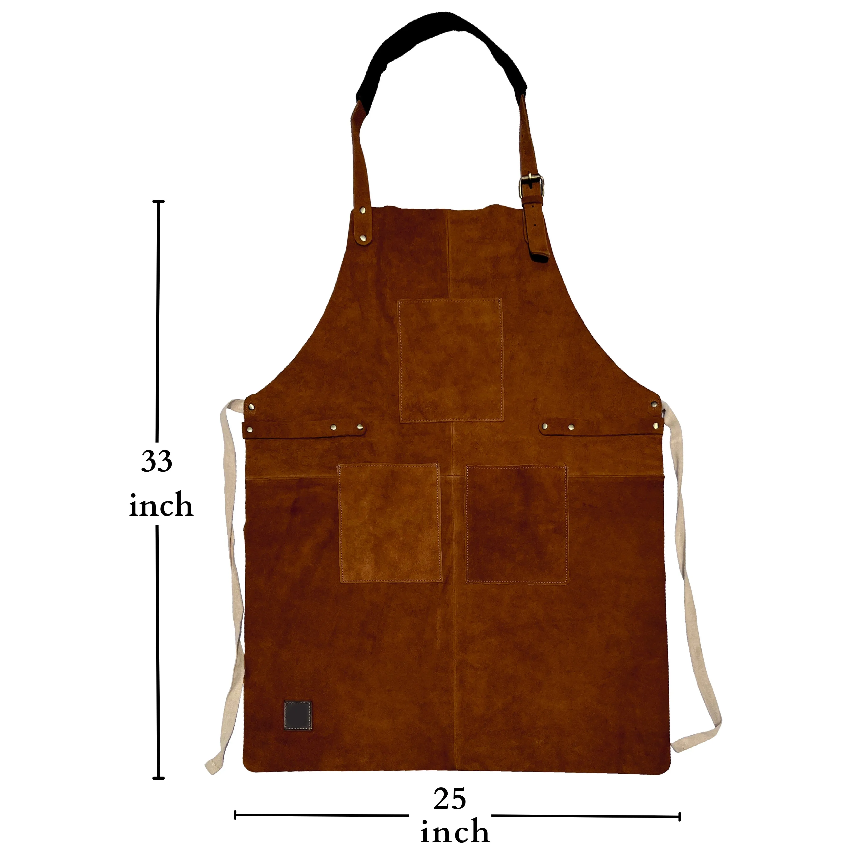 Kuche Natural Leather Grill Apron