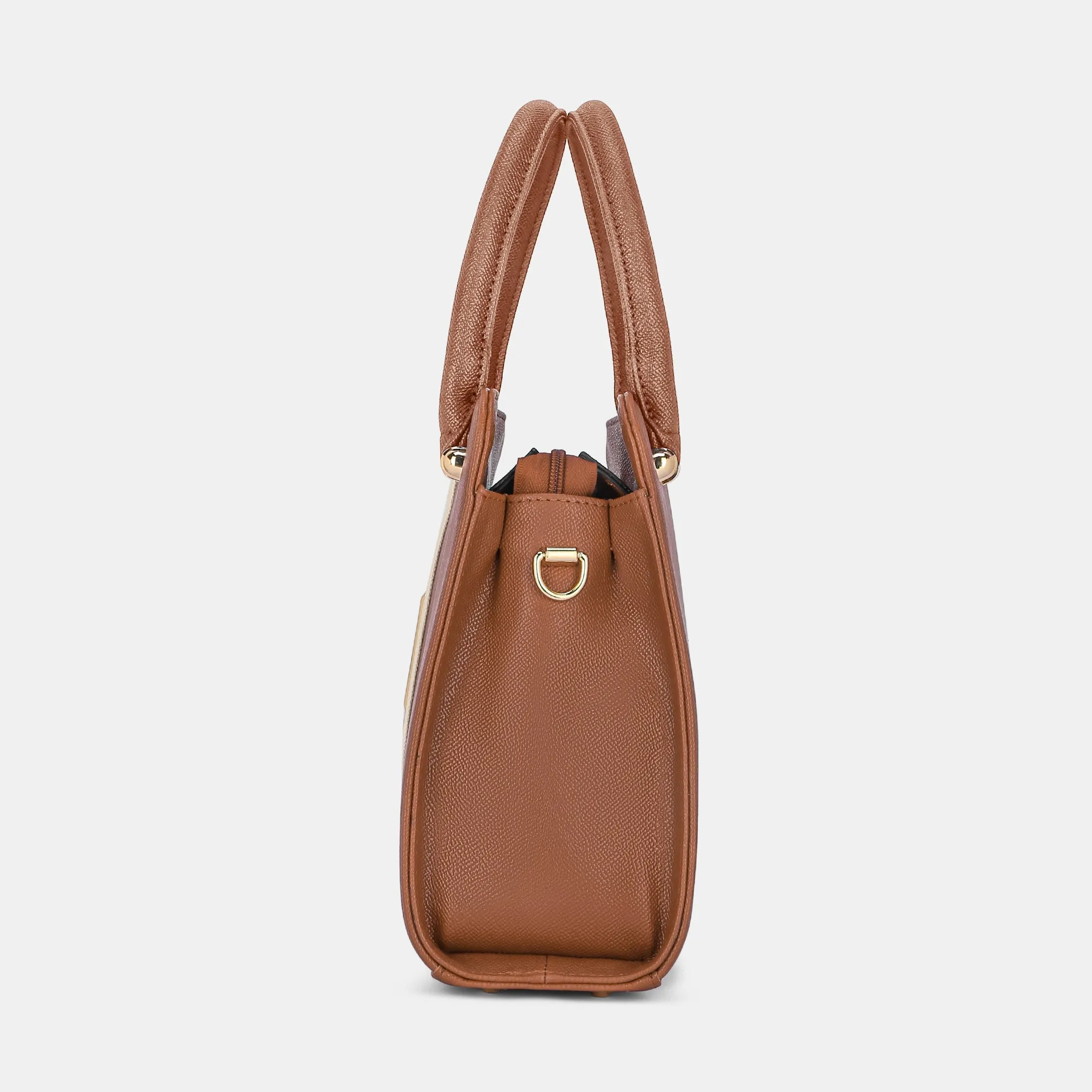 Lavie Luxe Ashwa Tan Small Women's Satchel Handbag