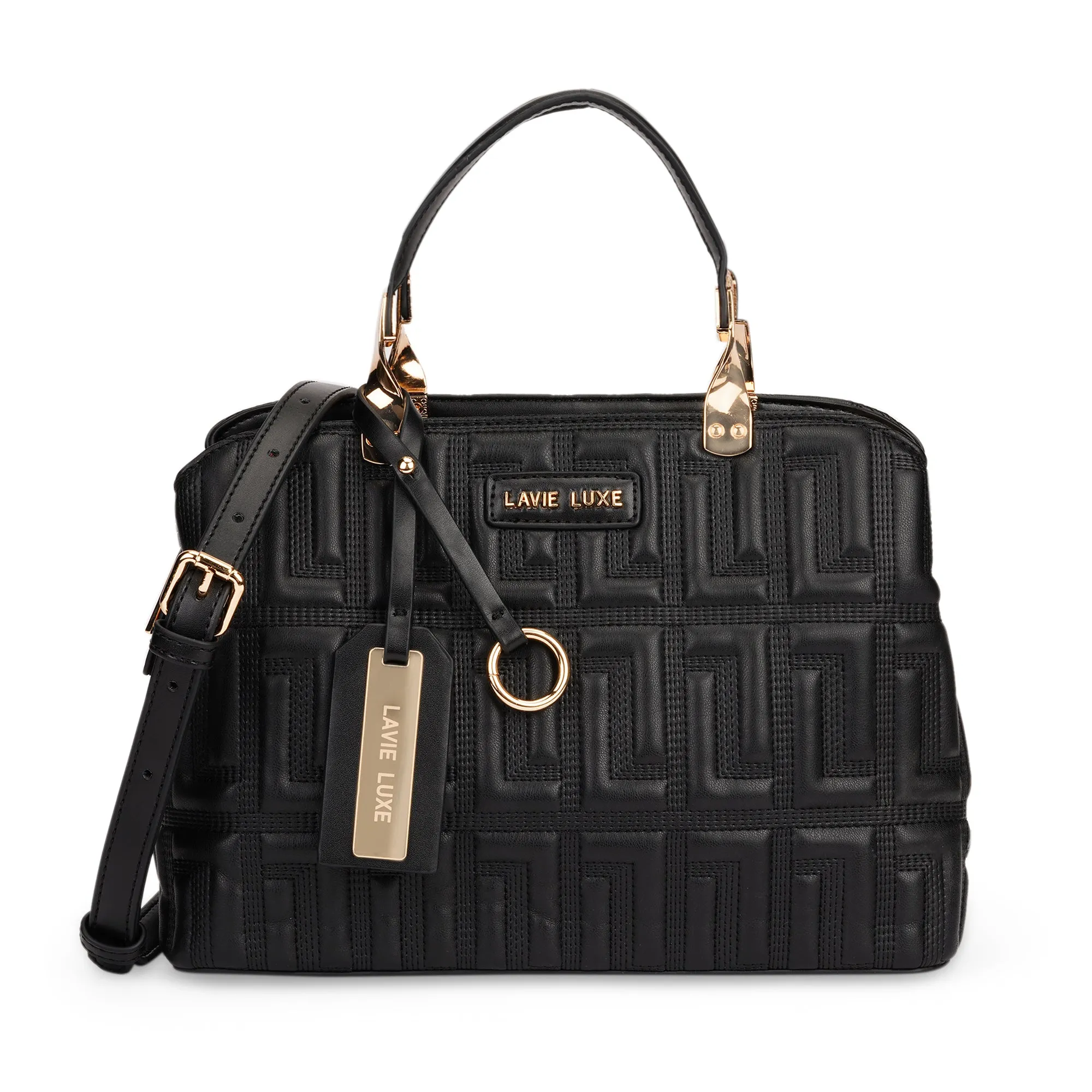 Lavie Luxe Black Medium Women's Juli Satchel Bag