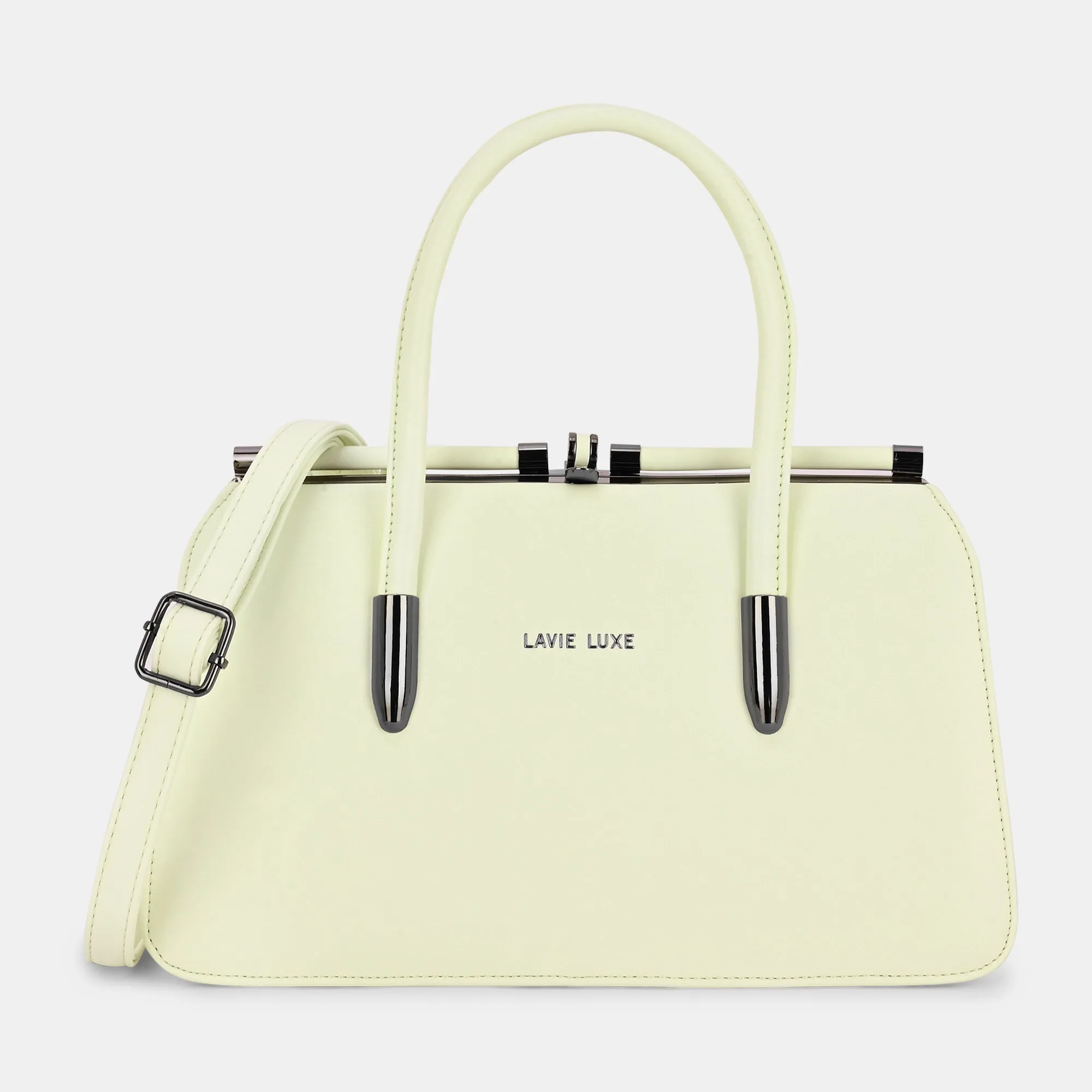 Lavie Luxe Book Frame Offwhite Medium Women's Framed Bag