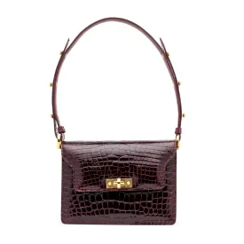 Metropolitan Handbag in Cognac Alligator