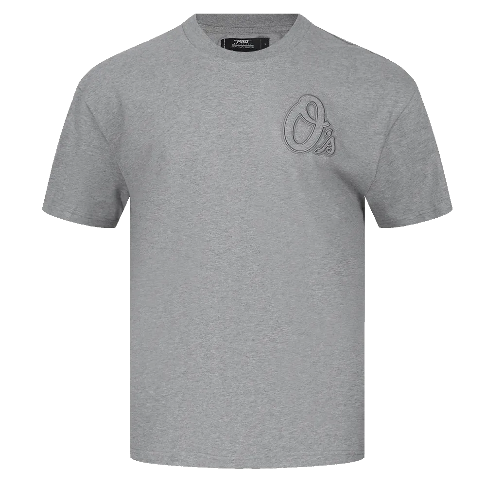 MLB BALTIMORE ORIOLES NEUTRAL MEN'S DROP SHOULDER TOP (DARK HEATHER GRAY)