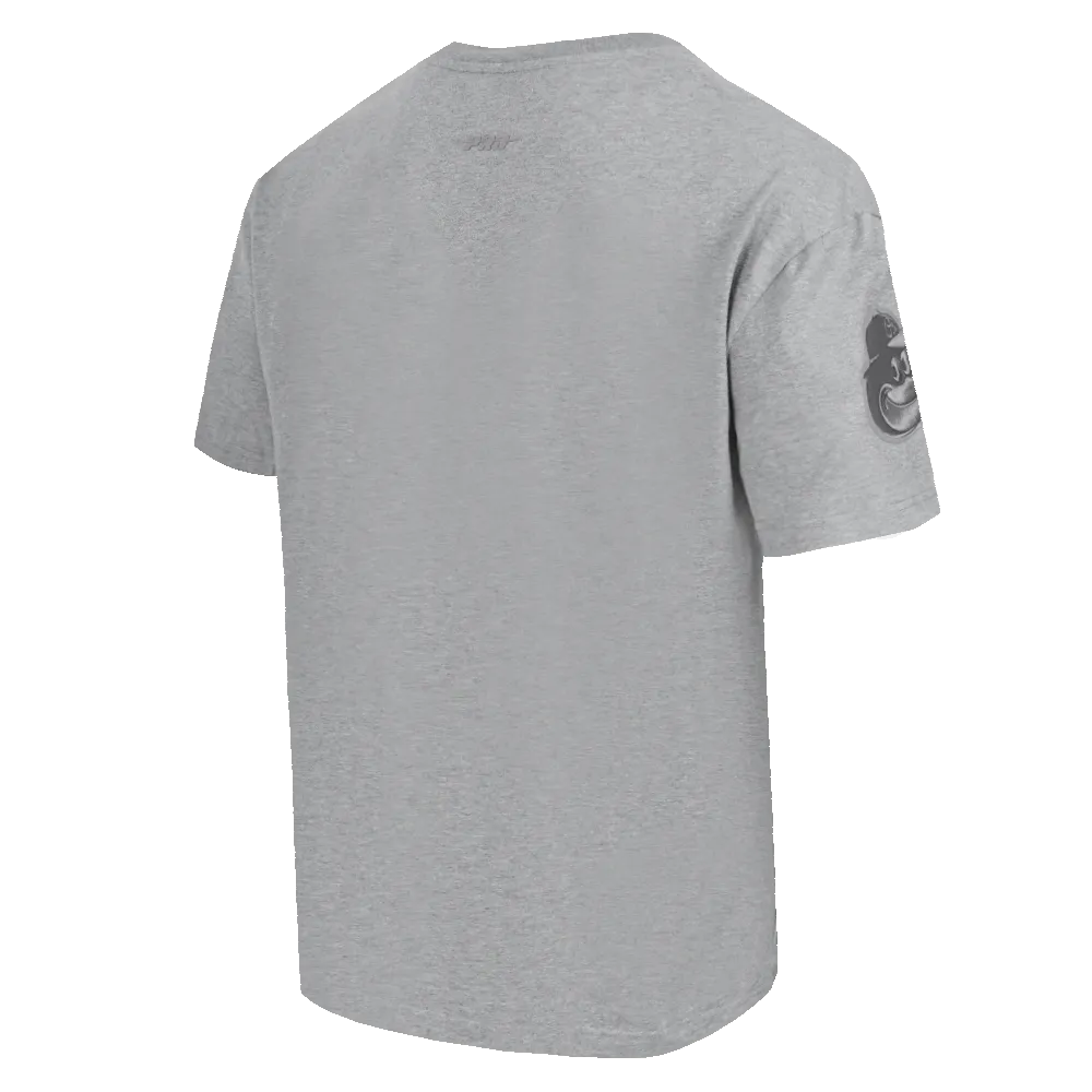 MLB BALTIMORE ORIOLES NEUTRAL MEN'S DROP SHOULDER TOP (DARK HEATHER GRAY)