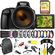 Nikon COOLPIX P1000 Digital Camera   128GB Sandisk Extreme Memory Card Professional Bundle International Model