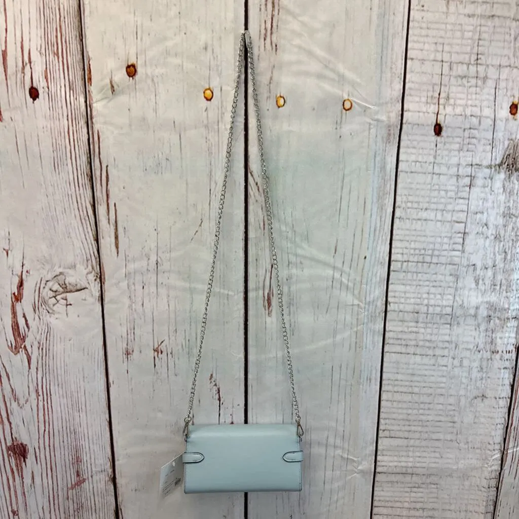 NWT INZI POWDER BLUE WALLET CROSSBODY PURSE TCC