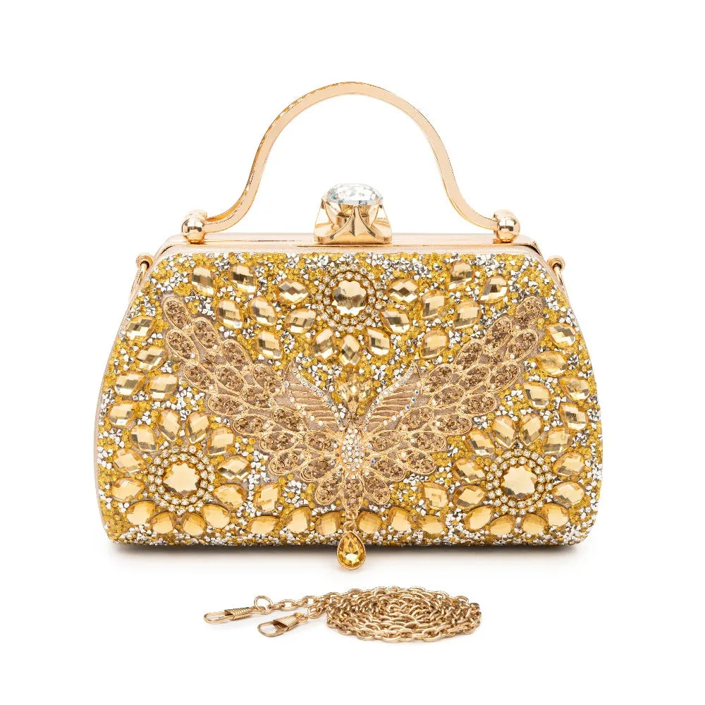 Olivia Diamond Studded Handbag