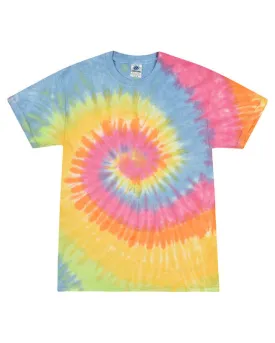 Pastel Spiral Tie-Dye 100% Cotton Tee Shirt