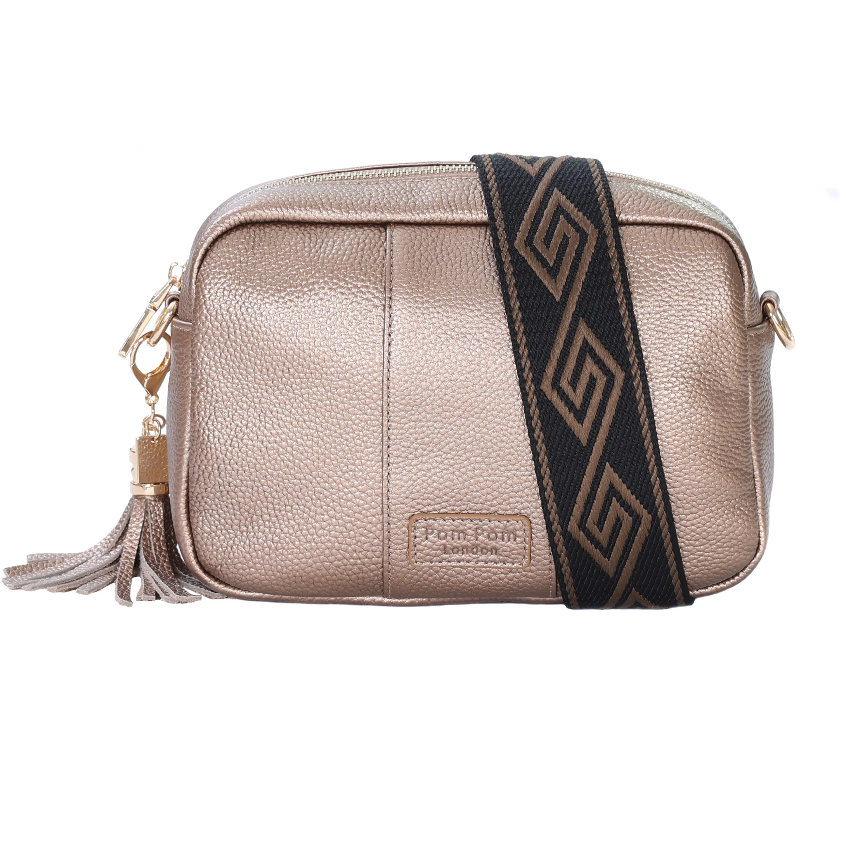 Pom Pom London City Bag Metallic Bronze