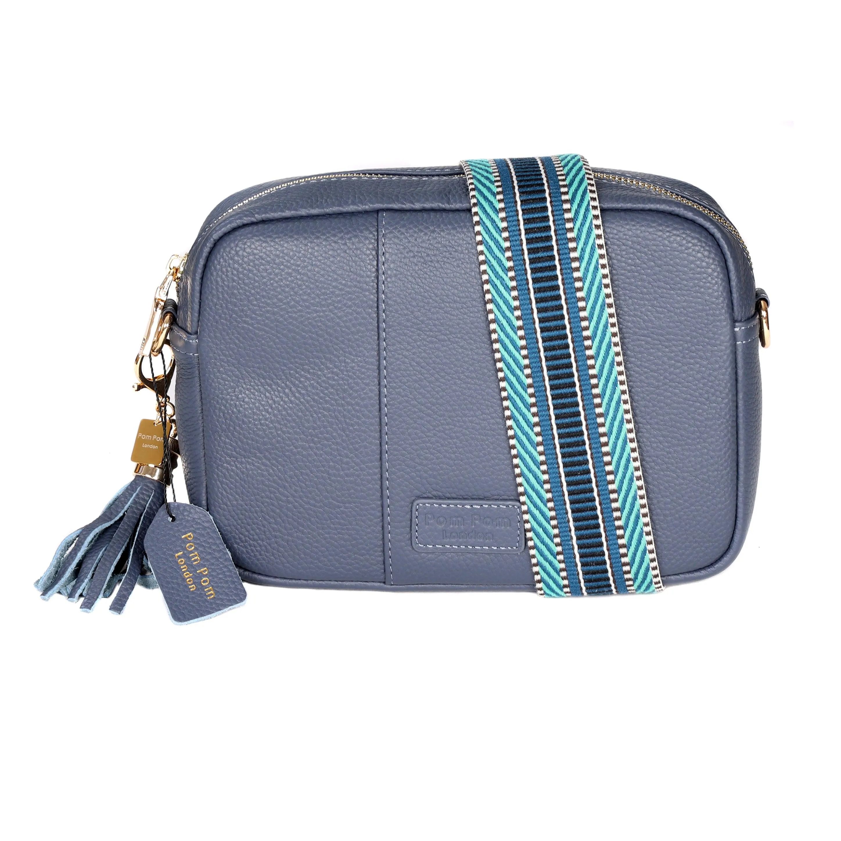 Pom Pom London City Bag Slate Blue