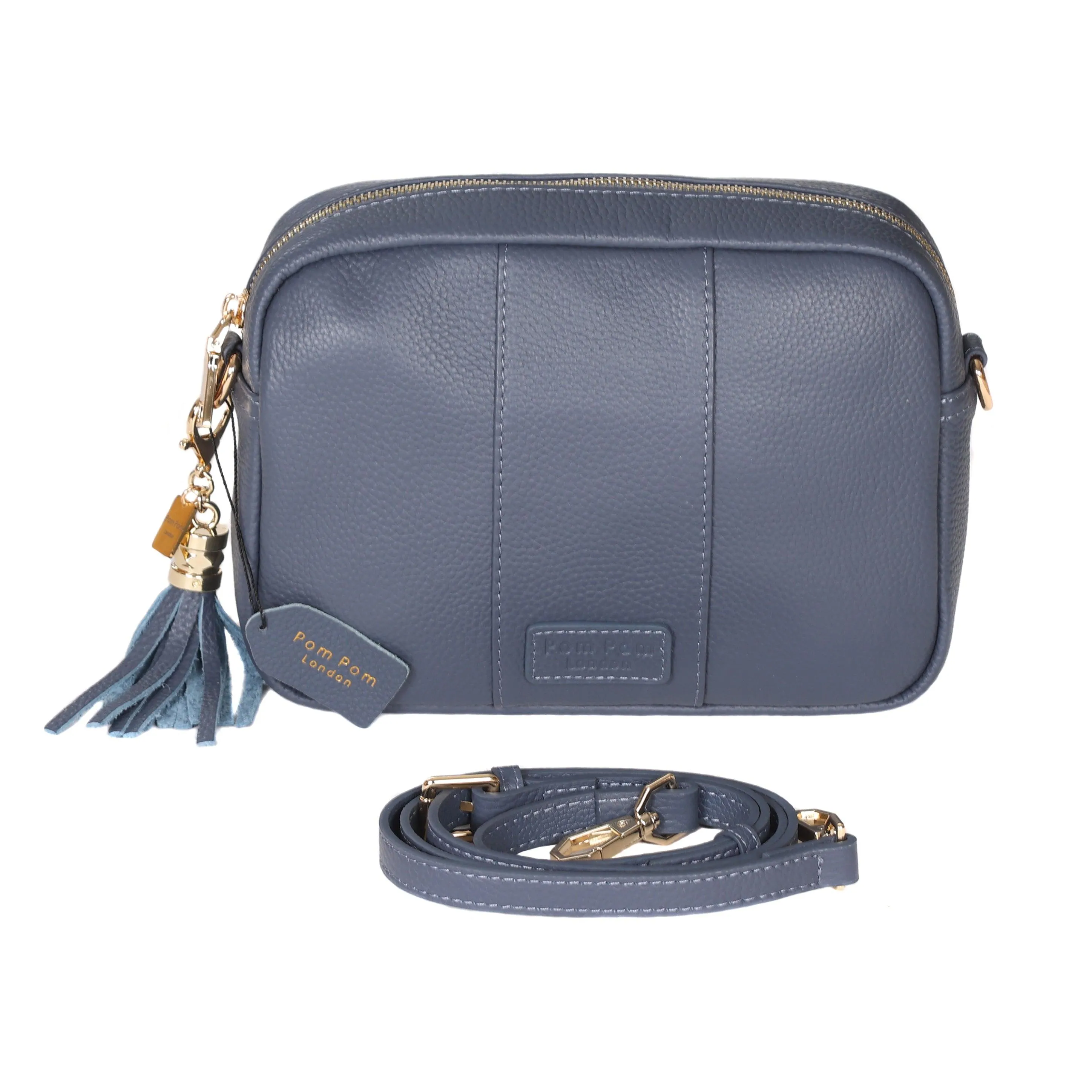 Pom Pom London City Bag Slate Blue