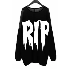 RIP OFF THE SHOULDER SWEATSHIRT