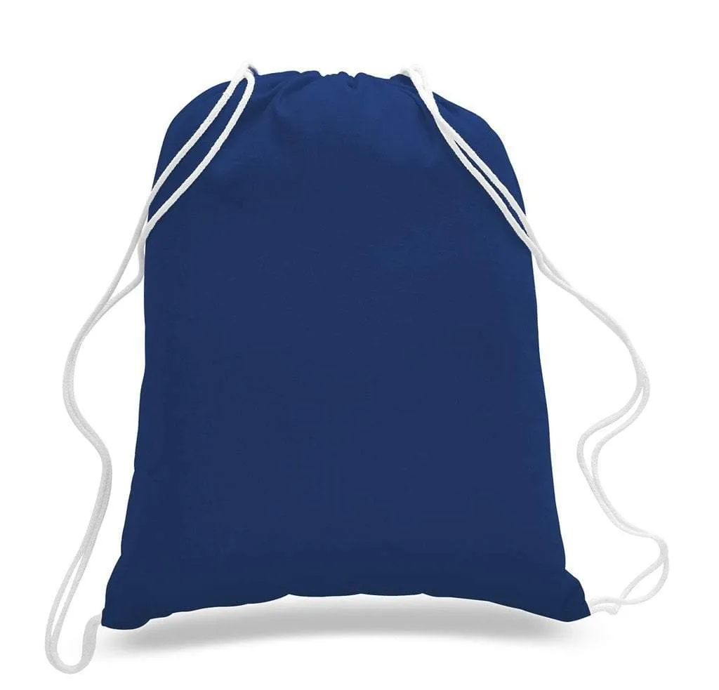 SET OF 100 ECONOMICAL SPORT COTTON DRAWSTRING BAG CINCH PACKS