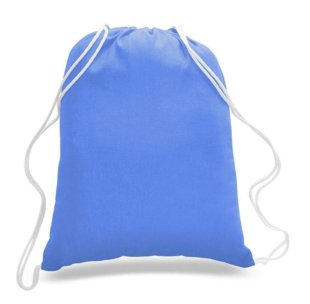 SET OF 100 ECONOMICAL SPORT COTTON DRAWSTRING BAG CINCH PACKS