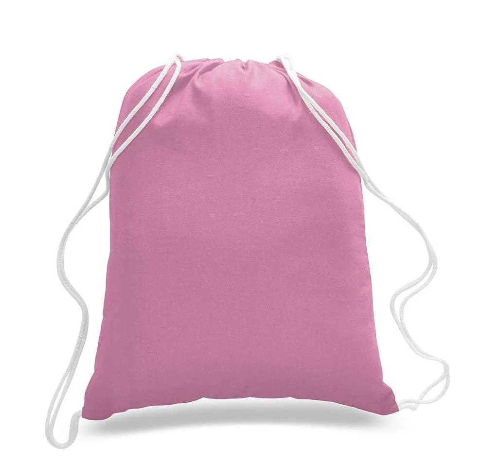 SET OF 100 ECONOMICAL SPORT COTTON DRAWSTRING BAG CINCH PACKS