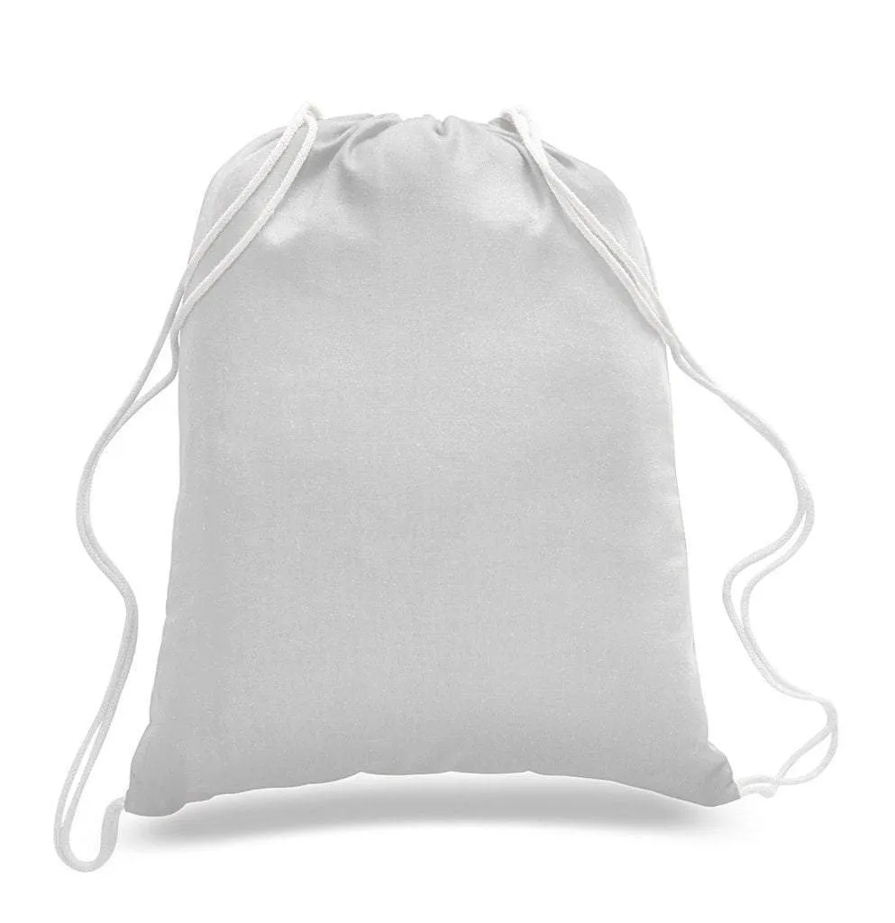 SET OF 100 ECONOMICAL SPORT COTTON DRAWSTRING BAG CINCH PACKS