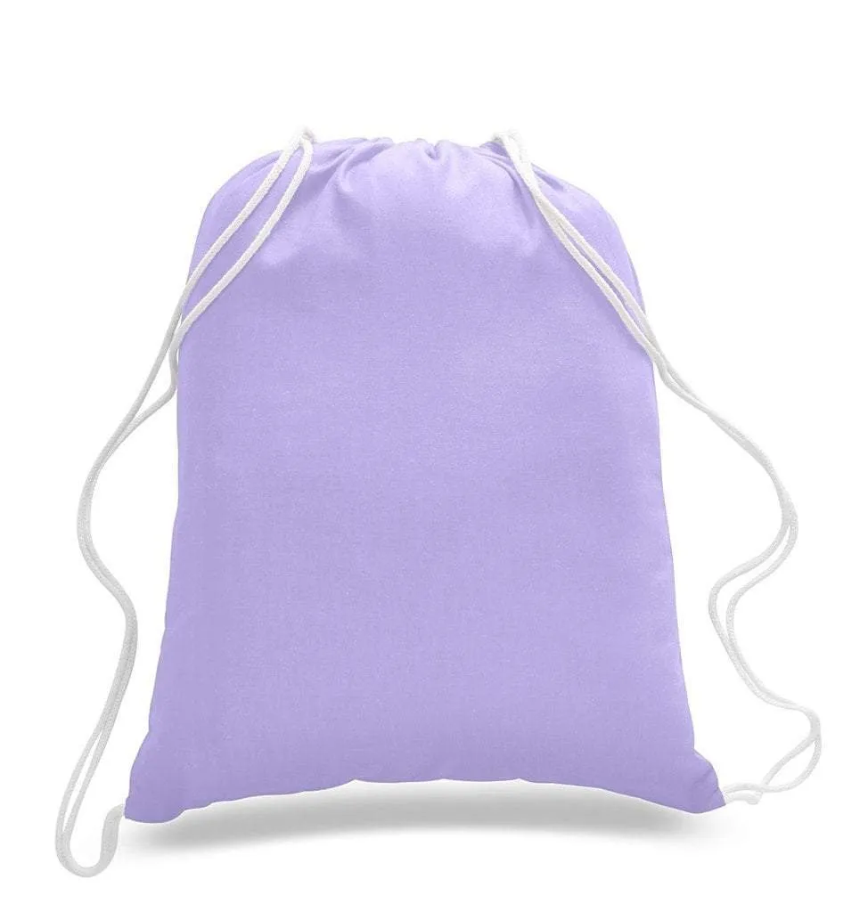 SET OF 100 ECONOMICAL SPORT COTTON DRAWSTRING BAG CINCH PACKS