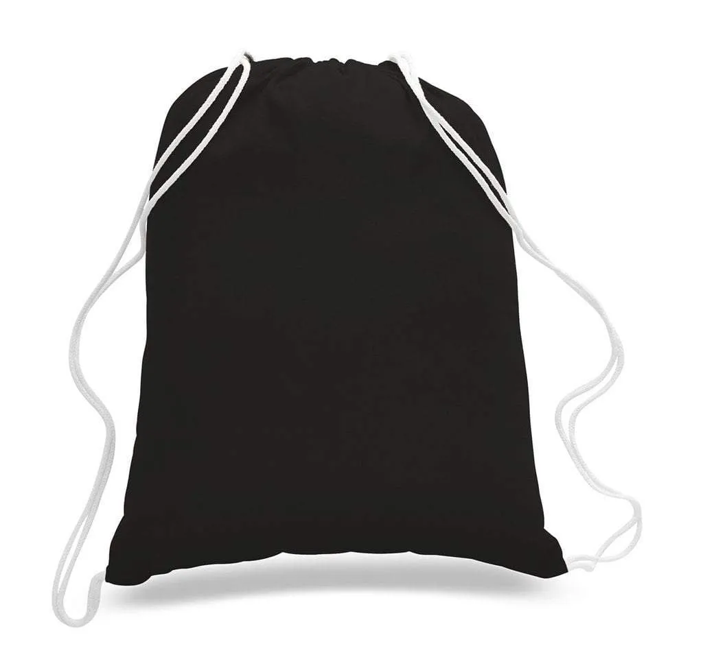 SET OF 100 ECONOMICAL SPORT COTTON DRAWSTRING BAG CINCH PACKS