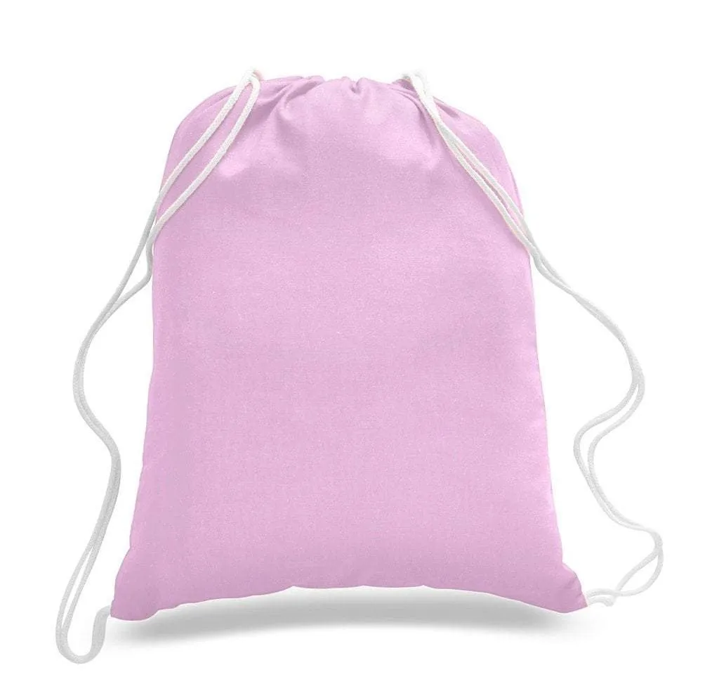 SET OF 100 ECONOMICAL SPORT COTTON DRAWSTRING BAG CINCH PACKS