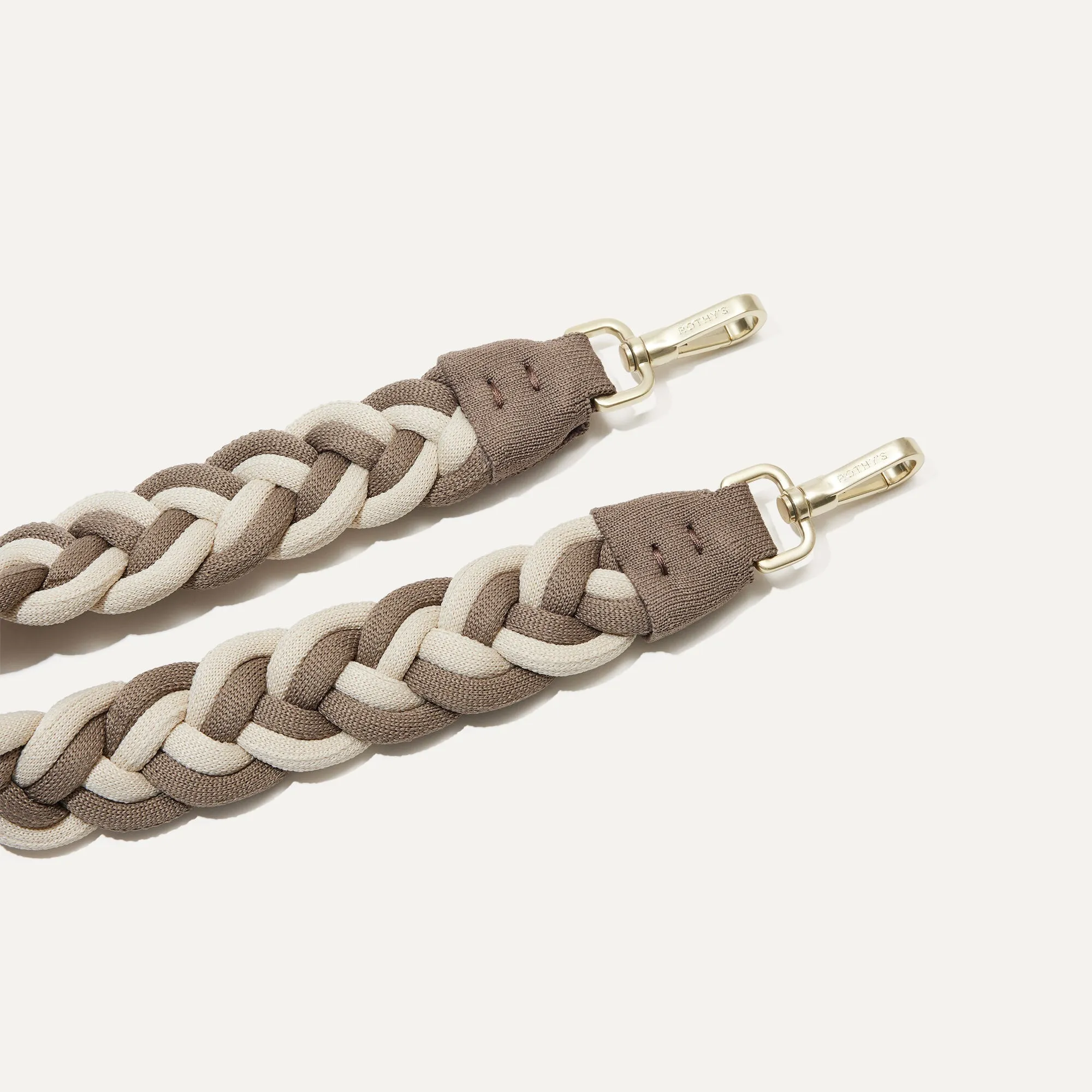 The Shoulder Strap - Cream and Cocoa Braid