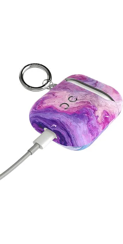 Tie Dying Over You | Purple Marble AirPods Case