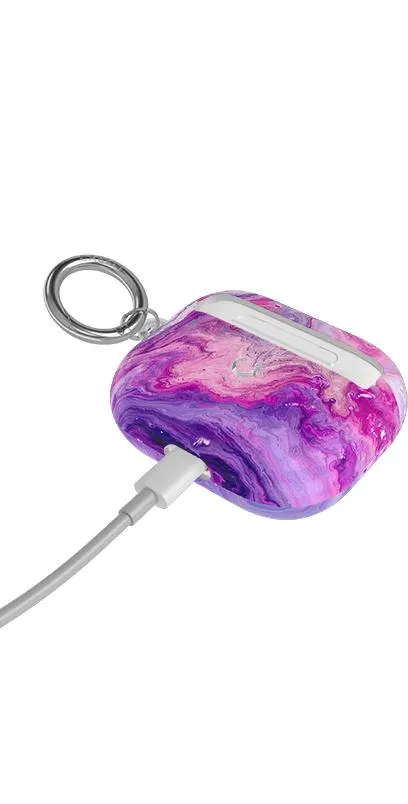 Tie Dying Over You | Purple Marble AirPods Case