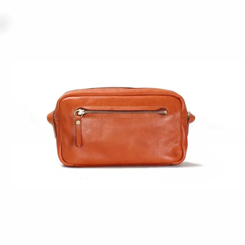 Vintage Deaign Vegetable Tanned Leather Shoulder Bag Women's Crossbody Bag