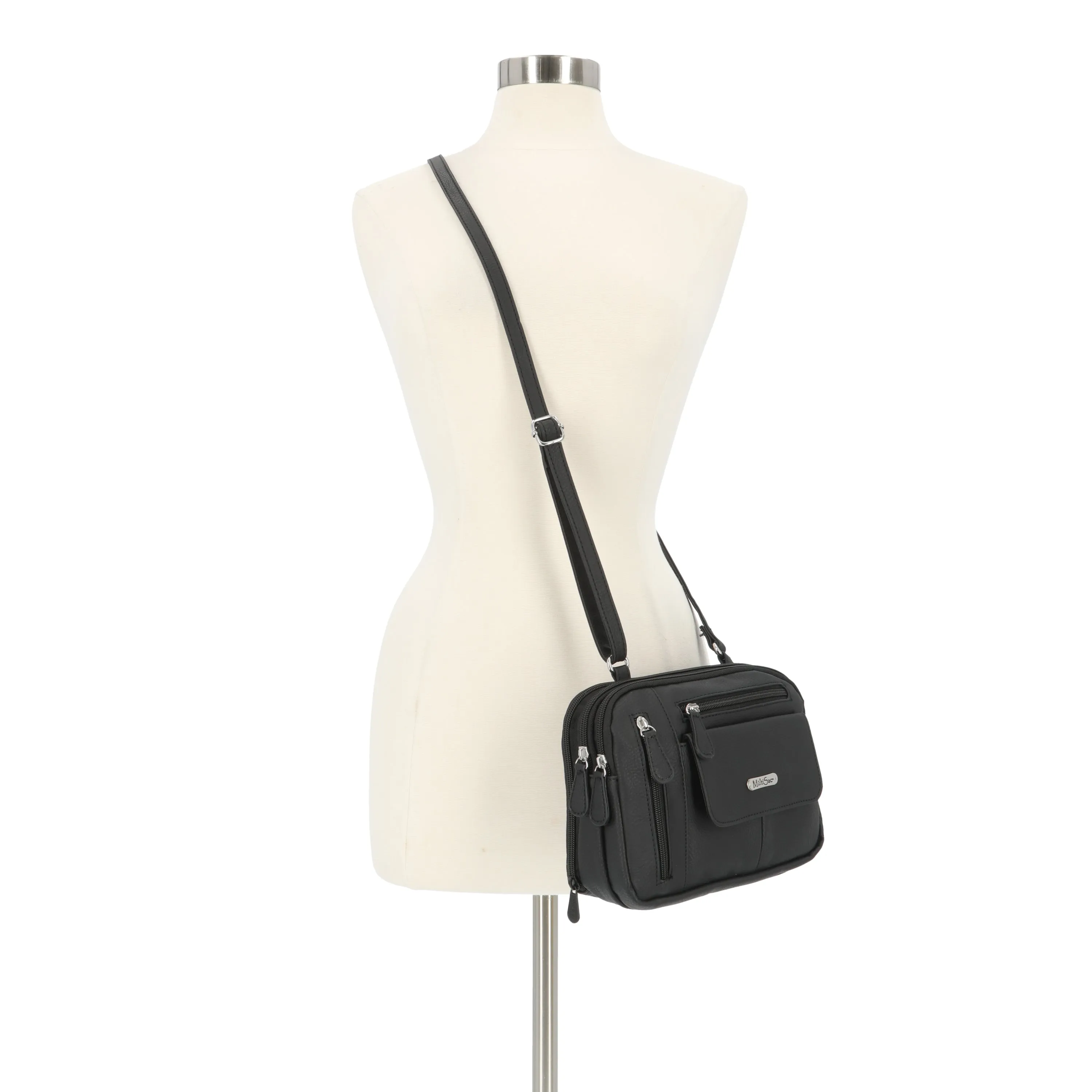 Zippy Triple Compartment Crossbody Bag