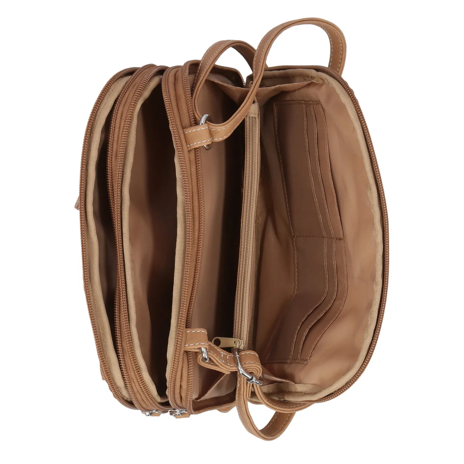 Zippy Triple Compartment Crossbody Bag