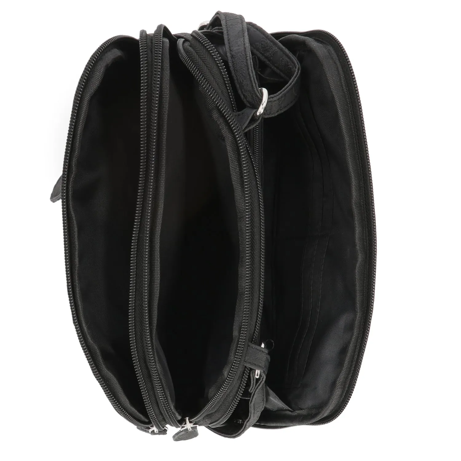 Zippy Triple Compartment Crossbody Bag