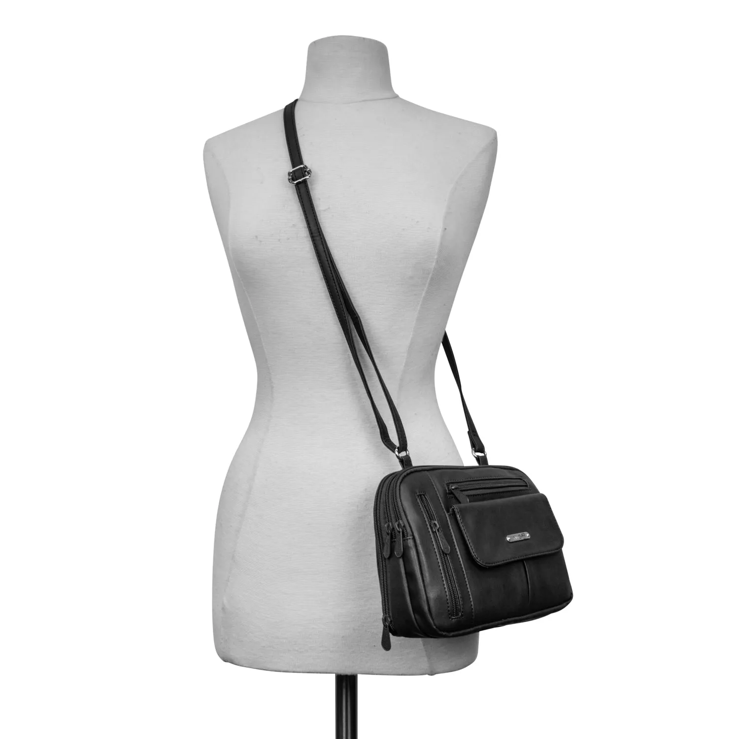 Zippy Triple Compartment Crossbody Bag