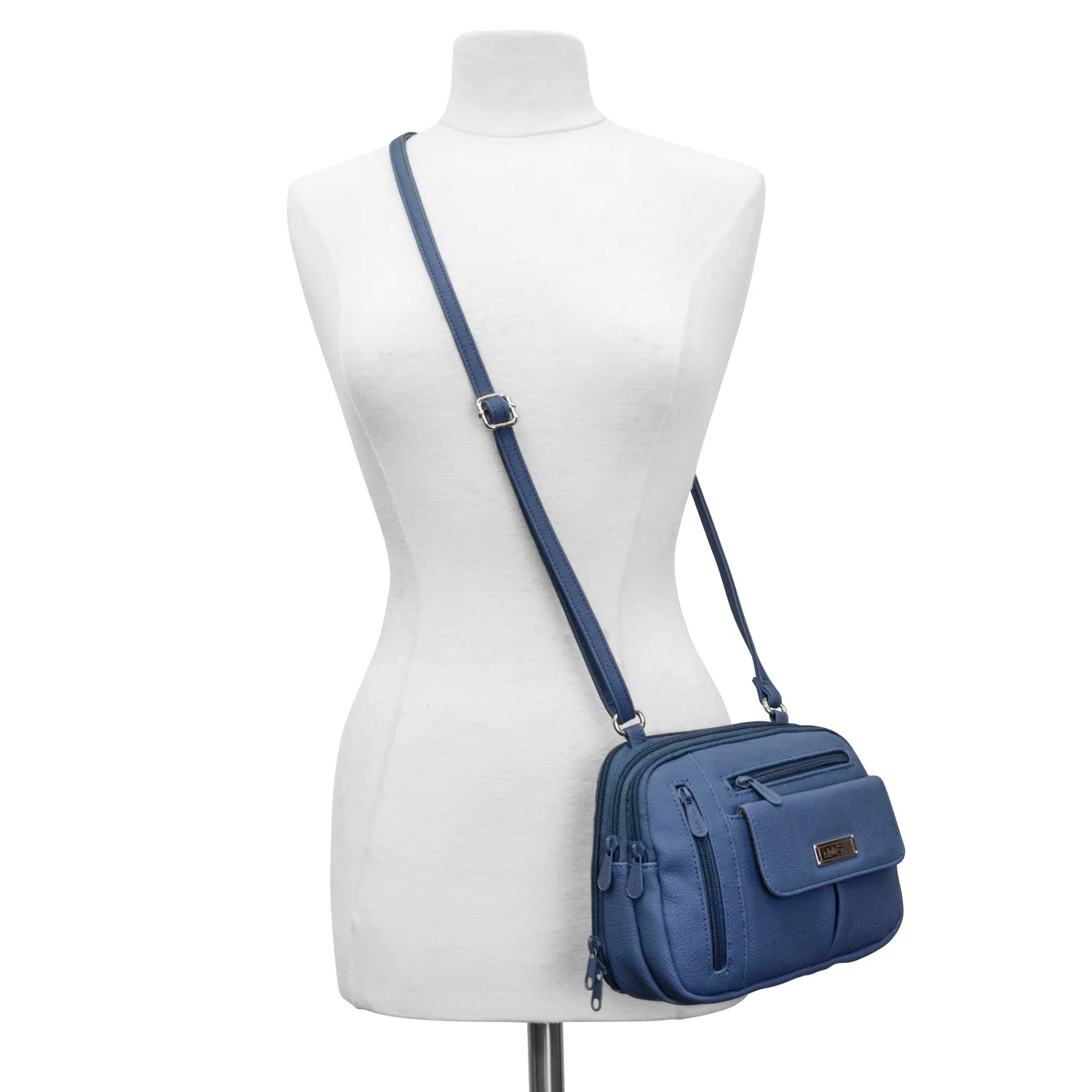 Zippy Triple Compartment Crossbody Bag